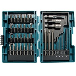 Zestaw 38 szt. akcesoriów: wierteł, bitów i nasadek Makita [B-54106]
