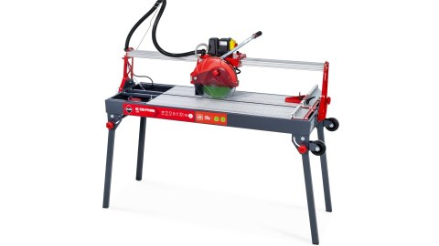 Elektryczna przecinarka na mokro do płytek 120,5cm, DC-250 1200 PYTHON, Rubi [56939] z tarczą CEV-250mm