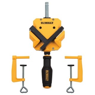 Ścisk kątowy 90°z dociskami, imadło narożne 55mm, DeWalt [DWHT83853-0]