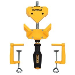 Ścisk kątowy 90°z dociskami, imadło narożne 55mm, DeWalt [DWHT83853-0]