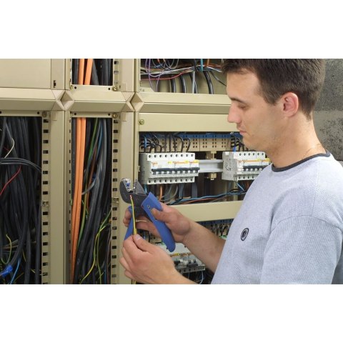 Szczypce zaciskowe SHERKAN z grzechotką firmy Facom [673838] do izolowanych końcówek z lokalizatorem