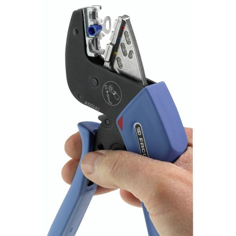 Szczypce zaciskowe SHERKAN z grzechotką firmy Facom [673838] do izolowanych końcówek z lokalizatorem