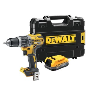Udarowa, wiertarko-wkrętarka akumulatorowa 18V XR, DeWalt [DCD796E1T-XJ] 1x1,7Ah, Li-Ion, POWERSTACK