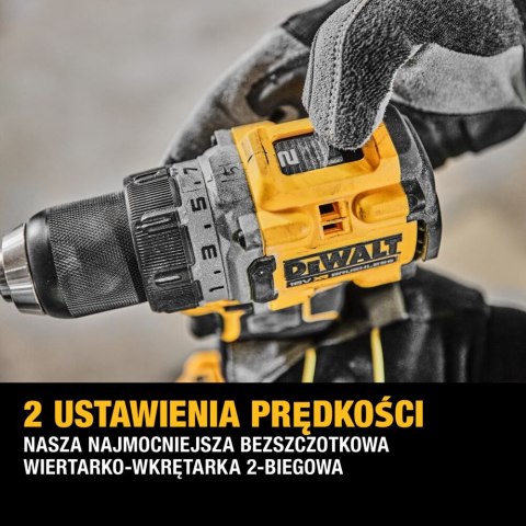 Wiertarko-wkrętarka akumulatorowa 18V XR, DeWalt [DCD800E2T-QW] 2x1,7Ah