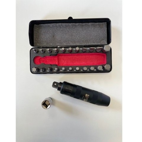 Wkrętak udarowy do pobijania 1/2" z zestawem 22 szt. końcówek udarowych 5/16" Bahco [7823]