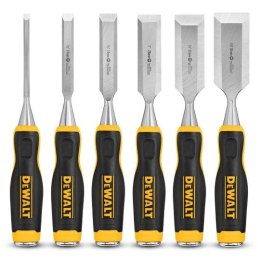 Zestaw 6 dłut do drewna DeWalt [DWHT16852-9] rozmiary 6, 13, 19, 25, 32, 38 mm