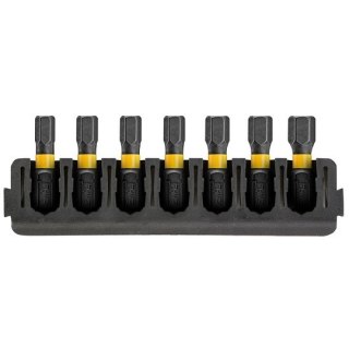 7szt. końcówek udarowych 1/4' Imbus HEX/25mm, EXTREME DeWALT [DT70806-QZ]