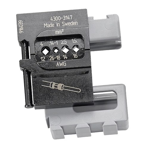 Zestaw dla elektryków firmy Facom [819810] ściągacze izolacji , praska oraz 4 matryce do zagniatania