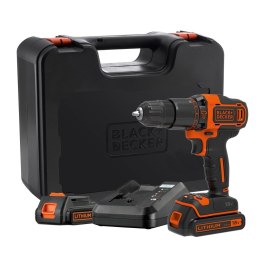 Akumulatorowa wiertarko-wkrętarka udarowa Black+Decker [BDCHD18K1B2-QW] 18V Li-Ion, 2x2,0Ah