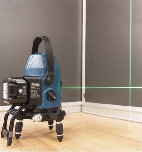 Akumulatorowy, samopoziomujący laser krzyżowy z wiązką zieloną, 12V max, Makita [SK10GDZ] Li-Ion