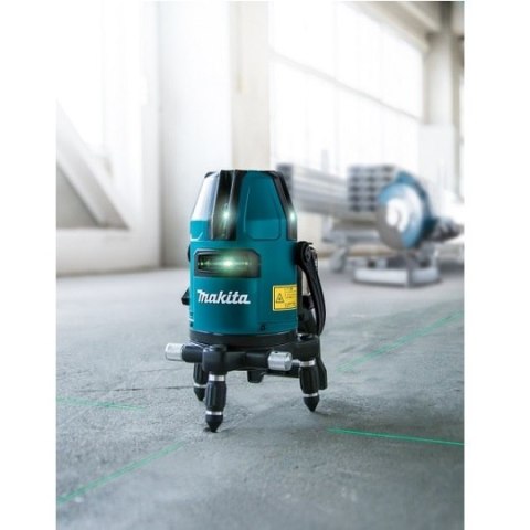 Akumulatorowy, samopoziomujący laser wielowiązkowy z wiązką zieloną, 12V max, Makita [SK40GDZ] Li-Ion