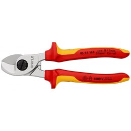 Nożyce do cięcia kabli w izolacji VDE 165mm Knipex [95 16 165] rękojeści dwukomponentowe