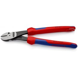 Obcinak boczny o zwiększonym przełożeniu KNIPEX [74 22 250 T] z zaczepem do asekuracji