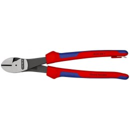 Obcinak boczny o zwiększonym przełożeniu KNIPEX [74 22 250 T] z zaczepem do asekuracji