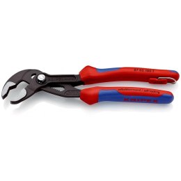 Szczypce Cobra 180mm KNIPEX [87 02 180 T] rękojeść dwukomponentowa z zaczepem do asekuracji