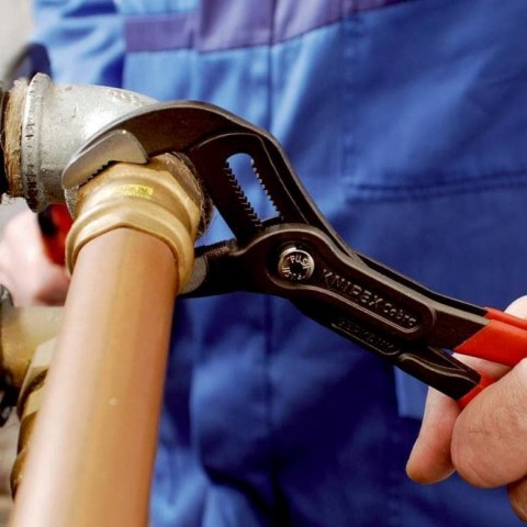 Szczypce Cobra 250mm KNIPEX [87 02 250 T] rękojeść dwukomponentowa z zaczepem do asekuracji