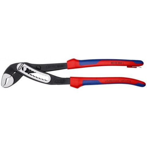 Szczypce do rur Aligator 300mm Knipex [88 02 300 T] rękojeść dwukomponentowa z zaczepem do asekuracji