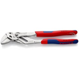 Szczypce nastawne/klucz 250mm KNIPEX [86 05 250 T] dwukomponentowe rękojeści z zaczepem do asekuracji