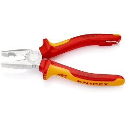 Szczypce uniwersalne, kombinerki w izolacji VDE 180mm Knipex [03 06 180 T] z zaczepem do asekuracji