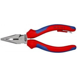 Szczypce uniwersalne z ostro zakończonymi szczękami, 145mm KNIPEX [08 22 145 T] z zaczepem do asekuracji