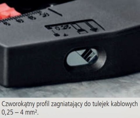 Szczypce wielofunkcyjne, do ciecia, ściągania izolacji i zagniatania Knipex [12 72 190]