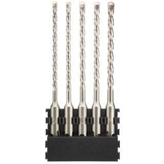 Zestaw 5szt. wierteł SDS+ do betonu, 5/5.5/6/6.5/7mm, DeWALT [DT70838-QZ] kompatybilne z systemem Tough Case+