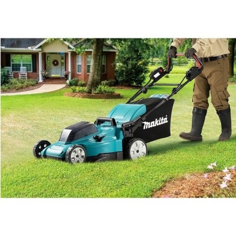 Akumulatorowa kosiarka do trawy 2x18V, 48cm, 62l, Makita [DLM480CT2] 2x5,0Ah, LXT