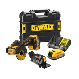 Akumulatorowa pilarka tarczowa 76mm, 18V Li-lon 2x1,7Ah XR POWERSTACK DeWALT [DCS438E2T-QW]