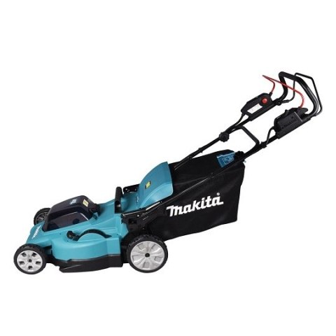 Akumulatorowa, samobieżna kosiarka do trawy 2x18V, 48cm, 62l, Makita [DLM481CT2] 2x5,0Ah, Li-Ion, LXT