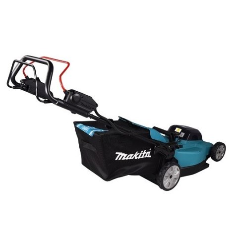 Akumulatorowa, samobieżna kosiarka do trawy 2x18V, 48cm, 62l, Makita [DLM481CT2] 2x5,0Ah, Li-Ion, LXT