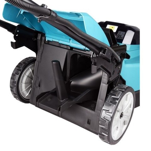 Akumulatorowa, samobieżna kosiarka do trawy 2x18V, 48cm, 62l, Makita [DLM481CT2] 2x5,0Ah, Li-Ion, LXT