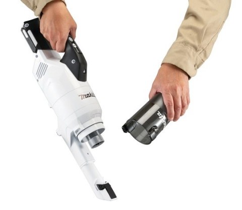 Akumulatorowy odkurzacz pionowy 40V max Makita [CL003GD203] 2x2,5Ah, Li-Ion, XGT, kolor biały