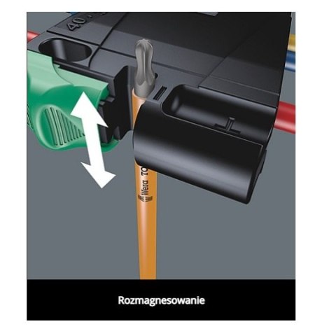 Komplet 9 kluczy trzpieniowych do śrub Torx BO Multicolour 967/9, Wera [05024335001] z magnetyzerem