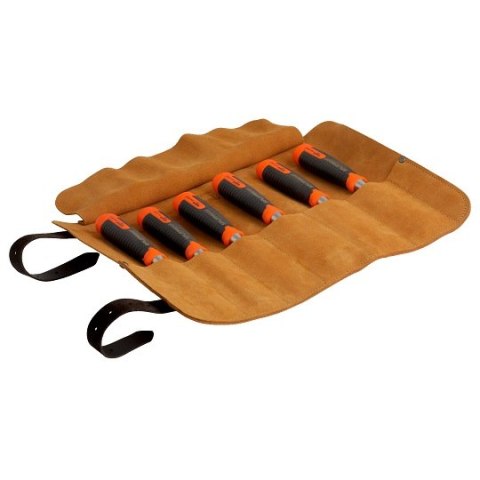 Komplet profesjonalnych dłut do drewna 6szt. BAHCO [434-S6-LR] w skórzanym etui