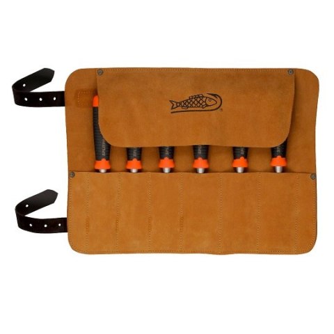 Komplet profesjonalnych dłut do drewna 6szt. BAHCO [434-S6-LR] w skórzanym etui