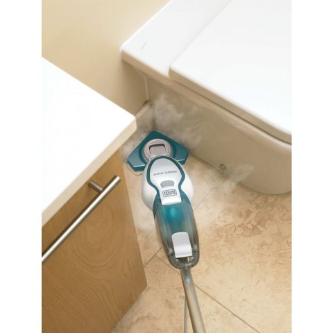 Mop parowy ze stopą Delta 1600W, Black+Decker [FSM1616-QS] z 2 nakładkami.