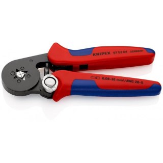 Samonastawne szczypce zaciskowe KNIPEX [97 53 04] do tulejek kablowych, z ładowaniem bocznym