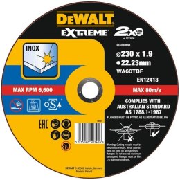 Tarcza do cięcia stali nierdzewnej Inox 230mm o grubości 1,9mm Thin Cut DeWALT [DT43939-QZ]