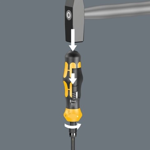 Wkrętak udarowy do pobijania 1/4" z zestawem 18 końcówek 70mm, Kraftform Kompakt 900 Set 1, Wera [05018110001] 2go