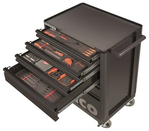 Wózek narzędziowy 6-szufladowy z wyposażeniem 275 narzędzi Bahco [1472K6BKFF4SD]