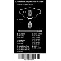 Zestaw 16szt. końcówek 1/4" z rękojeścią typu T z funkcją grzechotki, Kraftform Kompakt 400 RA, Set 1 WERA [05023471001] 2go