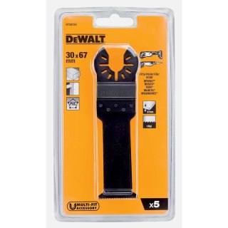 5 brzeszczotów do cięcia twardego drewna, 30x67mm, DeWalt [DT20724-QZ]