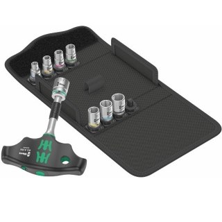 Zestaw 8 szt. nasadek 1/4"; 6 do 13mm; z rękojeścią grzechotkową 1/4" Kraftform Kompakt 400RA; opakowanie Wera 3go [05023470001]