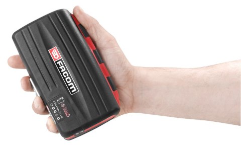 Zestaw bitów i nasadek 6-kątnych z grzechotką z uchwytem obrotowym 360°, 1/4" FACOM [R.360NANO]