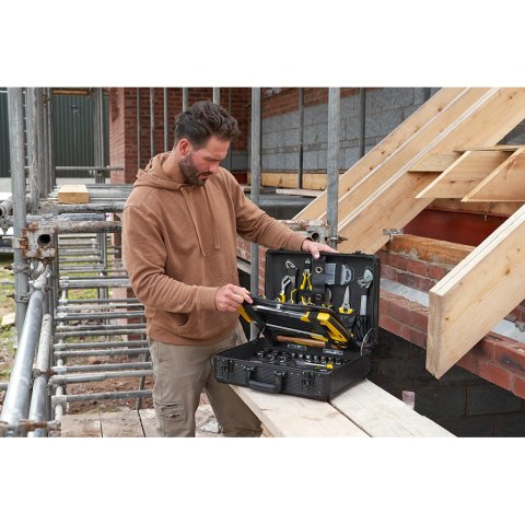 Zestaw serwisowy 142 szt. w walizce, klucze nasadowe 1/4'' i 1/2'', szczypce, wkrętaki , Stanley [STMT98109-1]