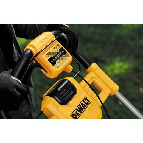 Akumulatorowa kosiarka do trawy z napędem, 36V (2x18V) Li-Ion, 53cm, DeWALT [DCMWSP564N-XJ]