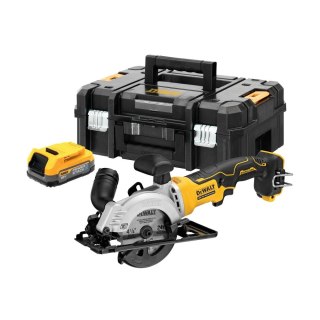 Akumulatorowa pilarka tarczowa 115 mm, 18V Li-lon POWERSTACK 1x1,7Ah serii XR DeWALT [DCS571E1T-XJ]