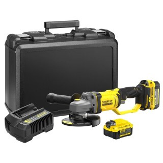 Akumulatorowa szlifierka kątowa 125mm, 18V Li-Ion 2x4,0Ah, Stanley [SFMCG400M2K-QW] serii V20