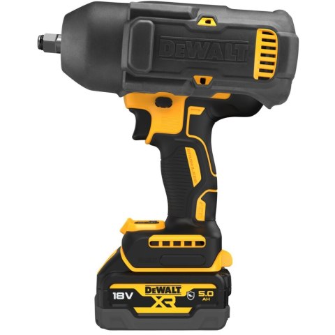 Akumulatorowy klucz udarowy 1/2", z gumową osłoną głowicy, 1396Nm, 18V Li-lon 2x5,0Ah DeWalt [DCF900P2G-QW]