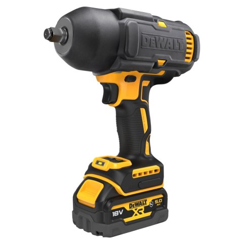 Akumulatorowy klucz udarowy 1/2", z gumową osłoną głowicy, 1396Nm, 18V Li-lon 2x5,0Ah DeWalt [DCF900P2G-QW]